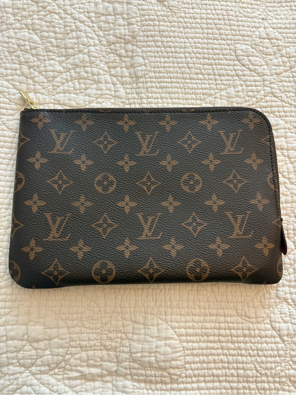 Louis Vuitton Monogram Pochette / Travel Pouch – Made in France